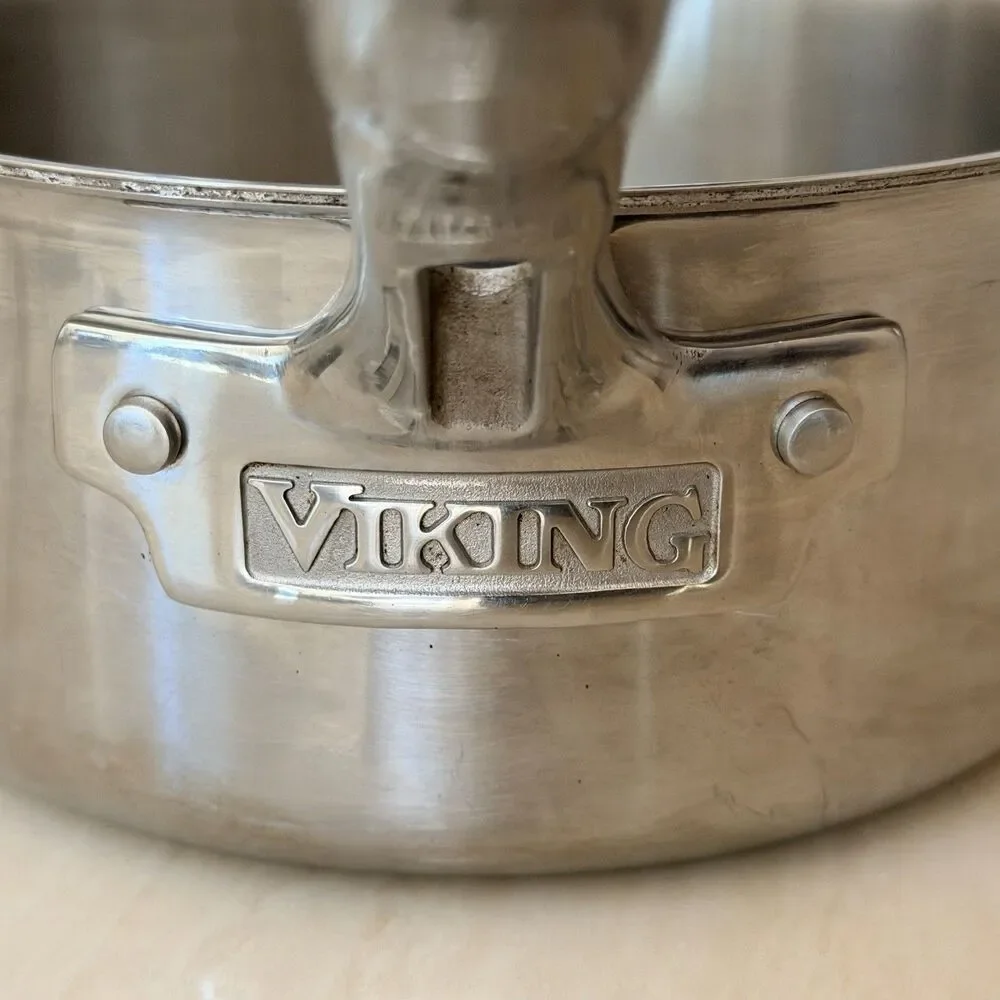 Viking 3-Ply Stainless 2.25 Qt Saucepan Aluminum Core Induction Gas Electric